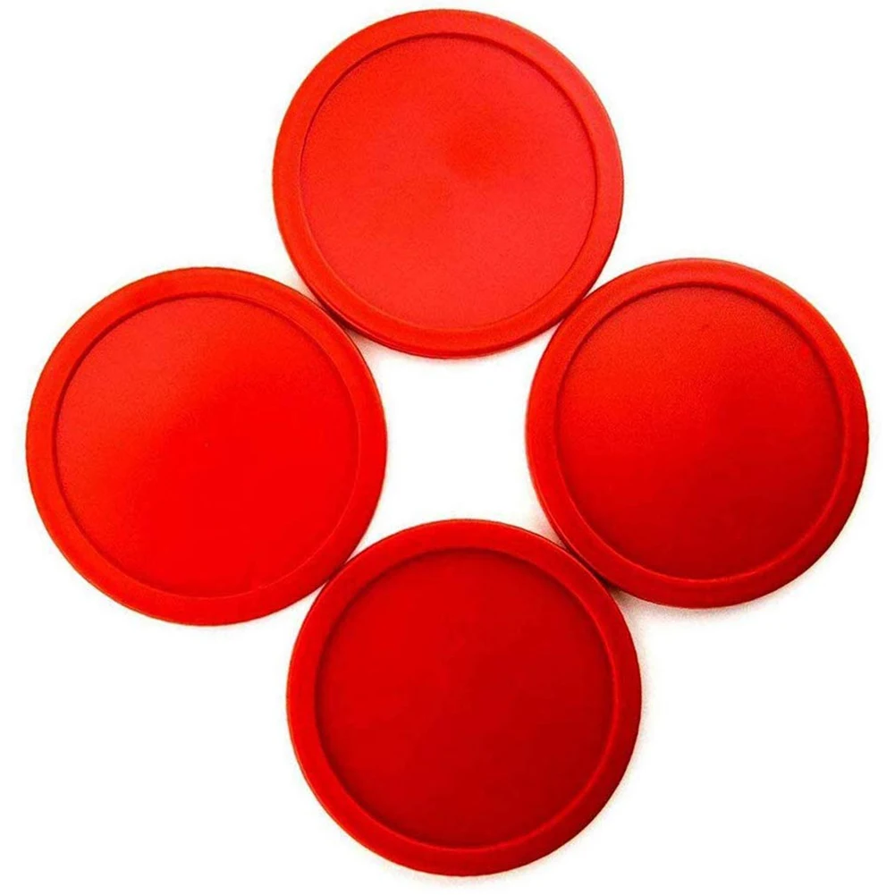 

Mallet Table Game Party Mini Accessories Home Kids Replacement Air Hockey Pusher Puck Felt Entertaining Toys Plastic Red