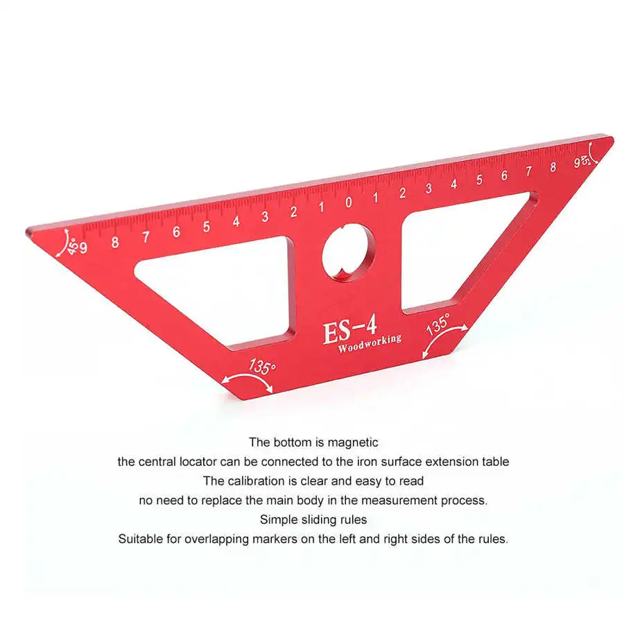 Станок с ЧПУ Запчасти ES 4 Деревообработка правитель 45 градусов скрап