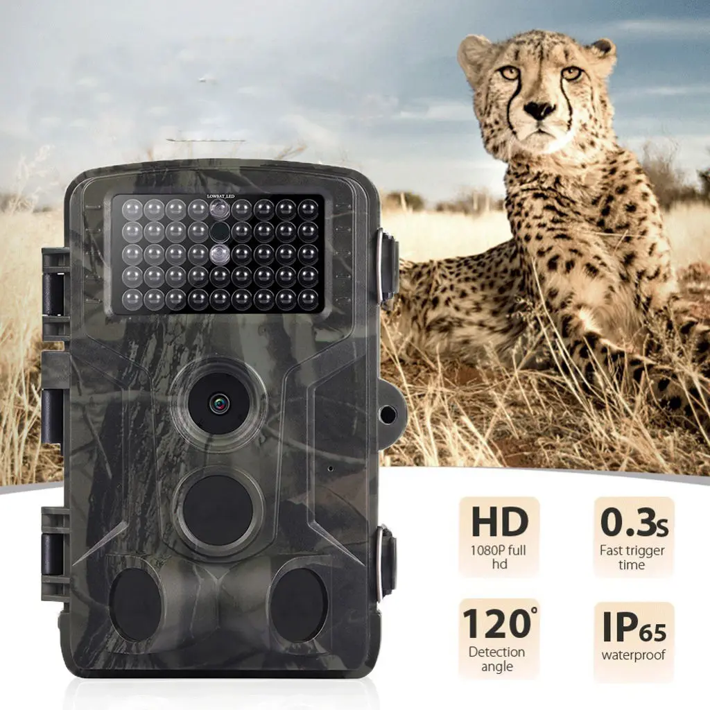 

Фотоловушка HC802A для дикой природы, фотоловушка 16 Мп, Охотничья камера с 42 светодиосветодиодный, дальность 20 м, пик, для активного отдыха и ох...