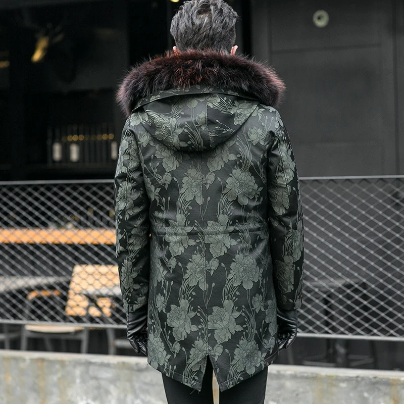 

in 2020! News Royal men's coat, parka, winter coat, raccoon fur lining, thick coat and warm