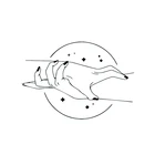 Водостойкие Временные татуировки-метки под звездами, искусственная татуировка для женщин, искусственная татуировка для мужчин, праздничные татуировки, искусственная татуировка