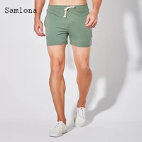 2021 stylish simplicity men fashion leisure shorts casual drawstring shorts men straight half pants sexy all match beach shorts