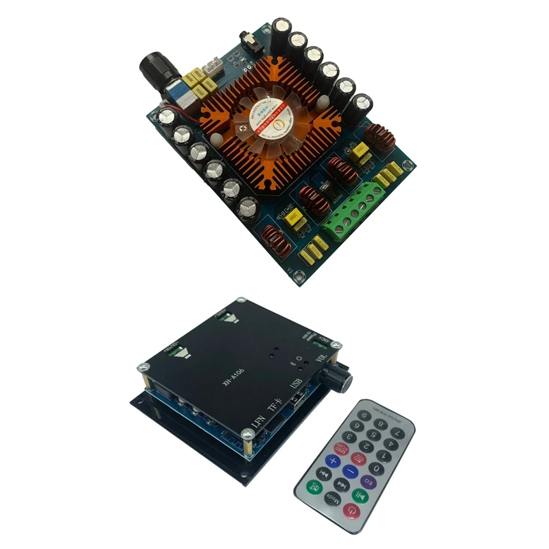 

2Set XH-A121 Digital Power Amplifier Board TDA7498E 160Wx2 With XH-A106 Digital Power Amplifier Board TDA7498 100Wx2