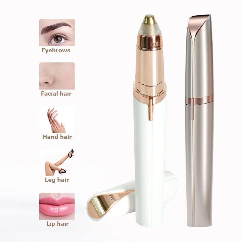 

New Design Electric Eyebrow Trimmer VIP Link Painless Eye Brow Epilator Mini Shaper Shaver Razor Portable Facial Hair Remover