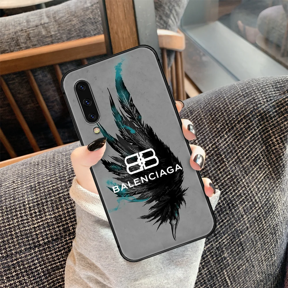 

French luxury brand Phone Case Cover For Samsung Galaxy A10 A11 A20 E A21 A30 A40 A50 A51 A70 A71 A81 S black Cell Soft Shell