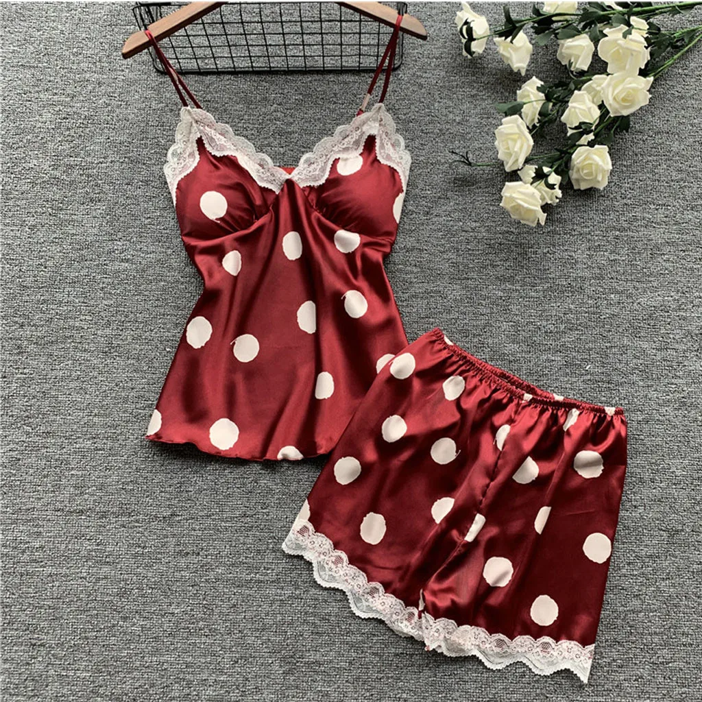Стильный цветочный кружевной пижамный комплект Babydoll Cami женский черный короткий