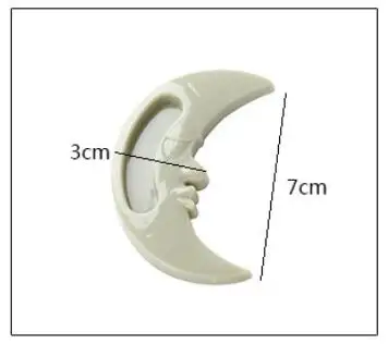 

Moon Shape Adhesived Window Handle Cabinet Closet Bathroom Glass Door Push Pull Handle Auxiliary Convenient Safety Door Handles