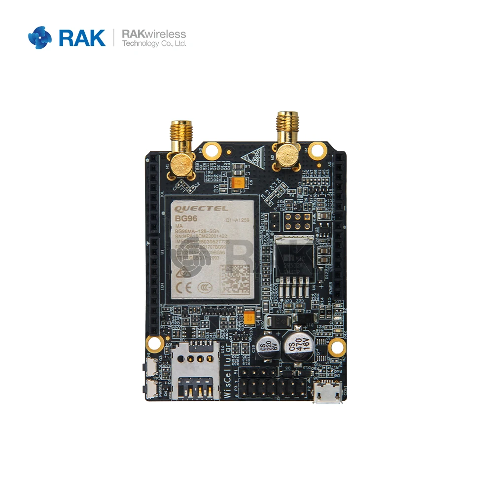 RAK2011 WisLink Cellular Quectel BG96 Arduino Shield GPRS модуль с поддержкой 2G/EGPRS 4G/LTE Cat M1(eMTC) NB1(NB
