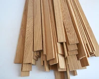 10pcs 450x20mm thickenss2mm teak solid wood flat wood strip sheetsbaby house ship model building material