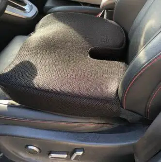 

Non-slip Memory Foam Cushion, Adjustable Comfortable Car Seat Pad, Adult Car Seat Booster Cushions for Office Home Auto Black