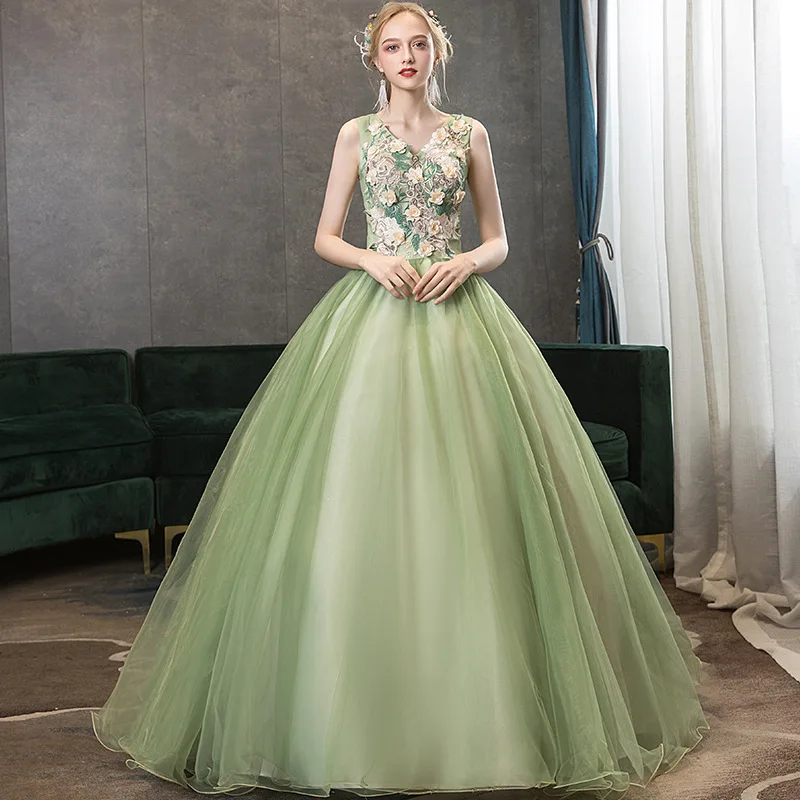 

Olive Green Quinceanera Dresses Sweet 16 Dress Robe De Bal Vestidos De 15 Anos Vestidos De Quincea Era 2020 Puffy Dresses Prom