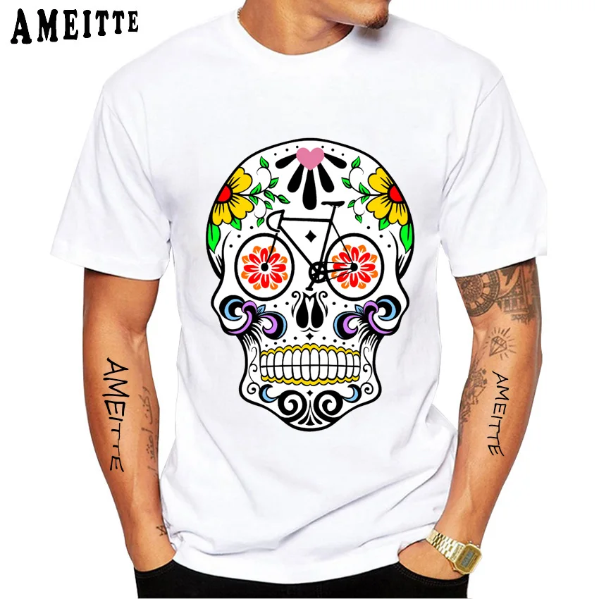 Велосипедная Яркая футболка Мужская велосипедная с коротким рукавом летние