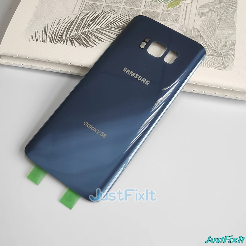 Полное оригинальное стекло для SAMSUNG Galaxy S8 G950 + S8Plus G955 задняя крышка аккумулятора