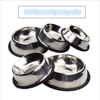 new dog cat bowls stainless steel travel footprint feeding feeder water bowl for pet dog cats puppy outdoor food dish 4 sizes