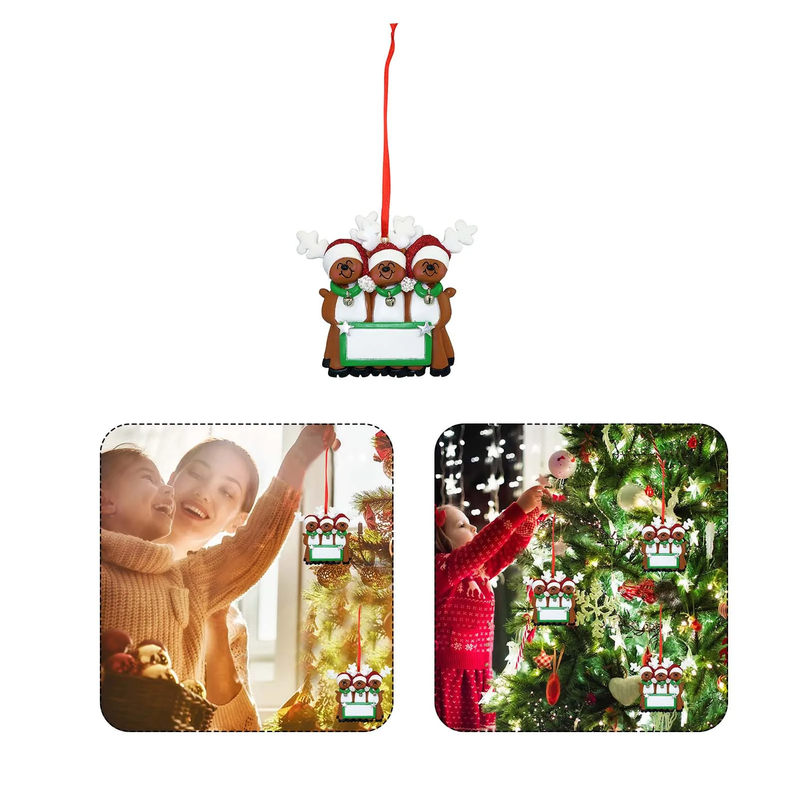 

Christmas-reindeer Diy Name Drop Ornaments Wishes Gift Pendant For Friends Pendant Christmas Home Decoration Xmas Navidad