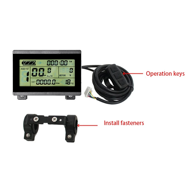 

36V 48V 500W 22A Electric Bicycle Sine Wave Controller with KT LCD3 Display&Thumb Throttle and Sensor Ebike Accessories