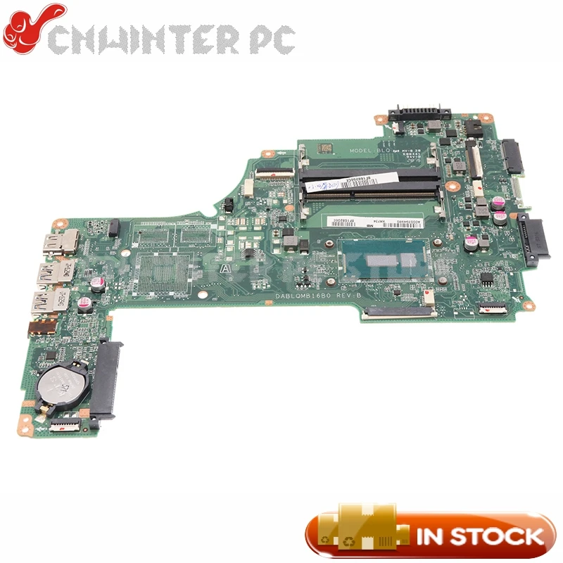 

NOKOTION Laptop Motherboard For TOSHIBA Satellite S55 S55-C A000394980 DABLQMB16B0 MAIN BOARD 3215U CPU DDR3