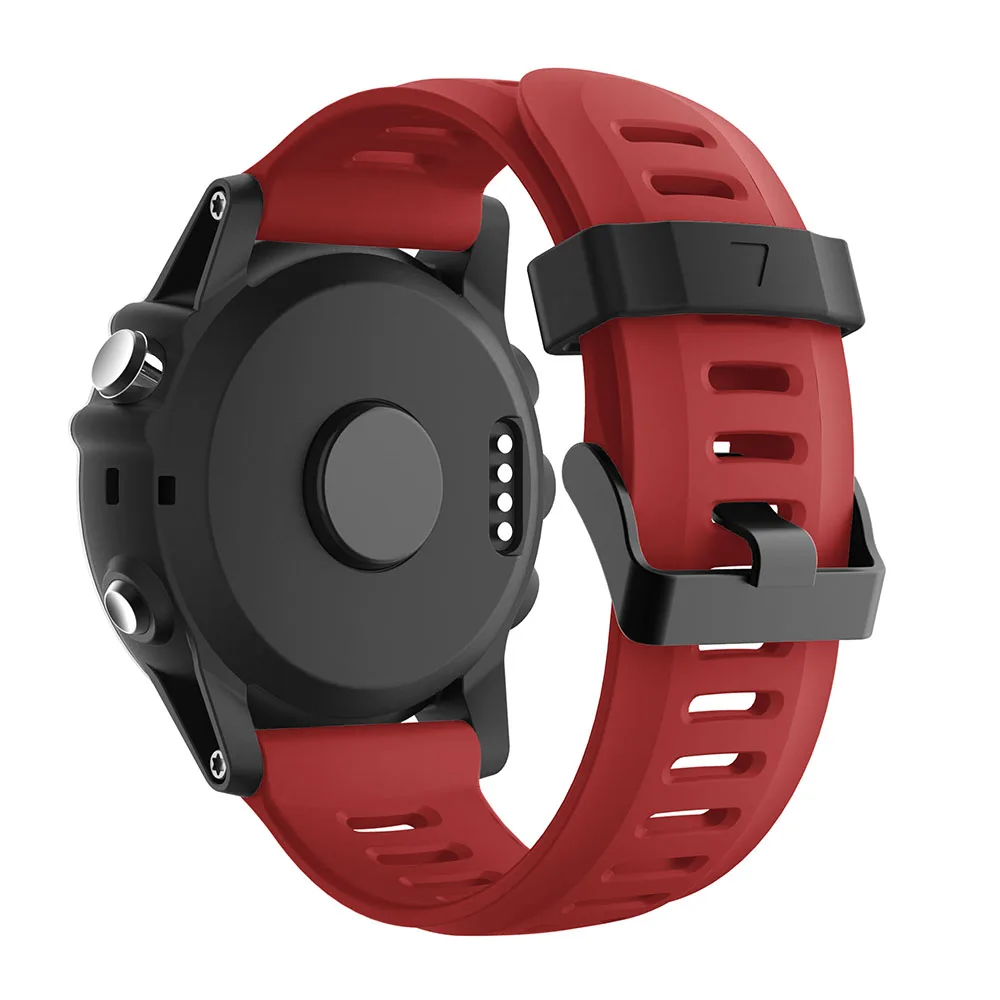 Red Yayuu мягкий силиконовый сменный ремешок для часов с инструментами для Garmin Fenix 3/Fenix 3 HR/Fenix 5X/5X Plus/D2 Delta PX/Descent MK1 - Цвет: Red