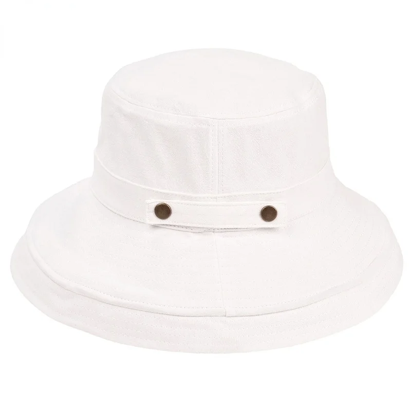 

Summer Cotton Sun Hats For Women Wide Brim And Breathable Bucket Hats Youth Fashion Caps