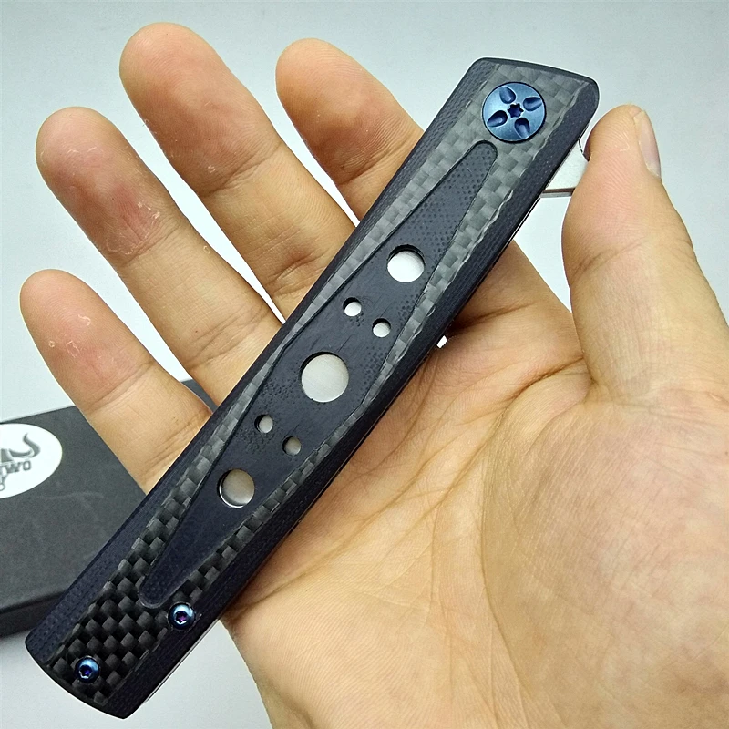 Esiwo складной нож d2 лезвие Флиппер портативный Тактический Кемпинг выживания карманные ножи подарок углеродное волокно кухня EDC инструменты