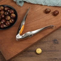 new stainless steel chestnut chestnut sheller kitchen gadget nut clip creative chestnut opening clip kitchen tools accessories