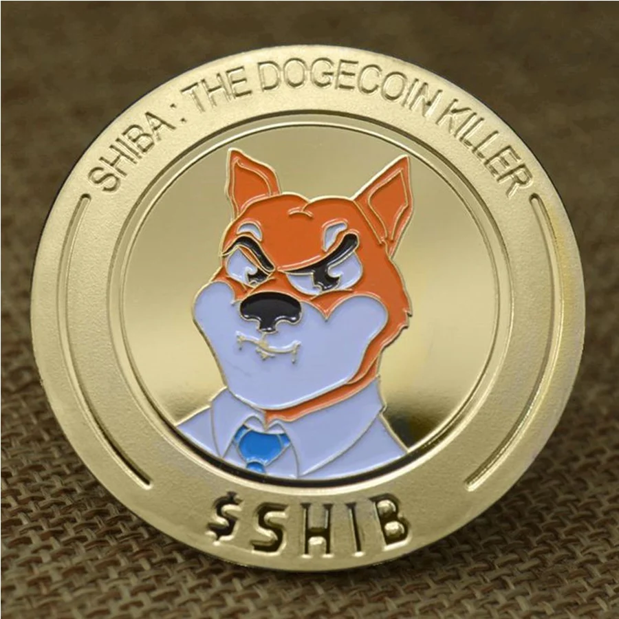 

20 pcs Gold Plated Physical SHIBA SHIB Token Coin Souvenir DOGECOIN KILLER Coin Commemorative Collectible Coins