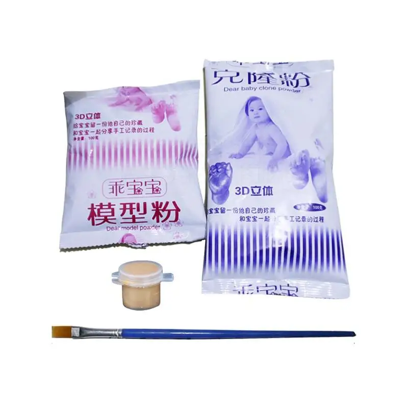 3D Ручная и amp форма для печати ног порошок штукатурка литье набор отпечаток ноги