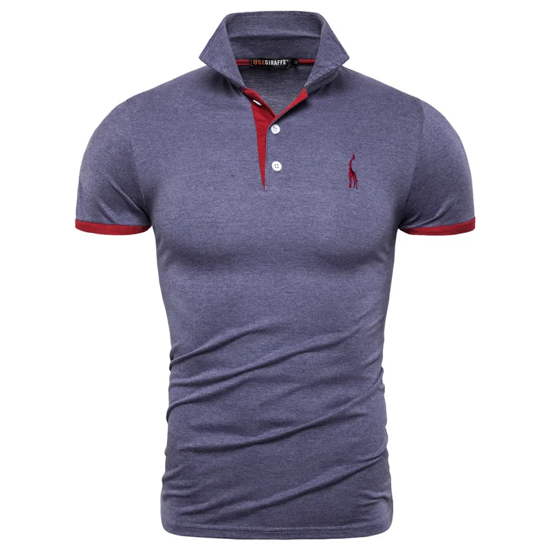 2019 брендовая мужская футболка Одноцветный из кусков с рисунком жирафа Мужская