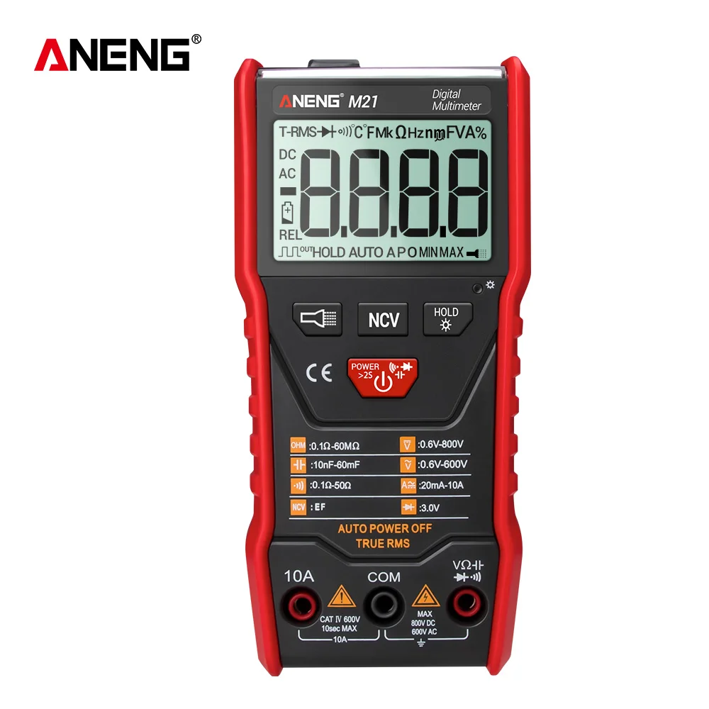 Smart M21 Digital Multimeter Ture RMS 6000 counts Meter Tester Auto Ranging ACDC Ammeter voltage Ohm Portable Power meter Test |