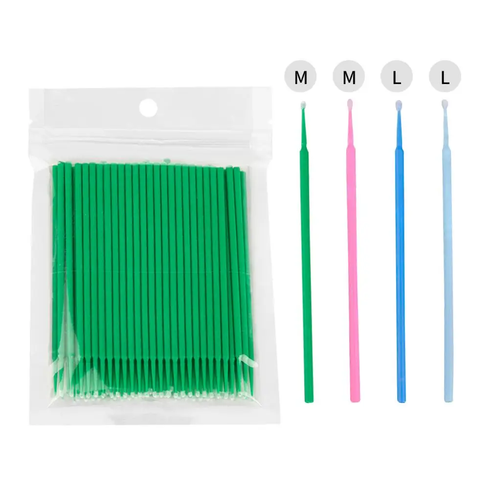 Microbrush 100 шт./лот Одноразовые Инструменты для наращивания ресниц индивидуальные