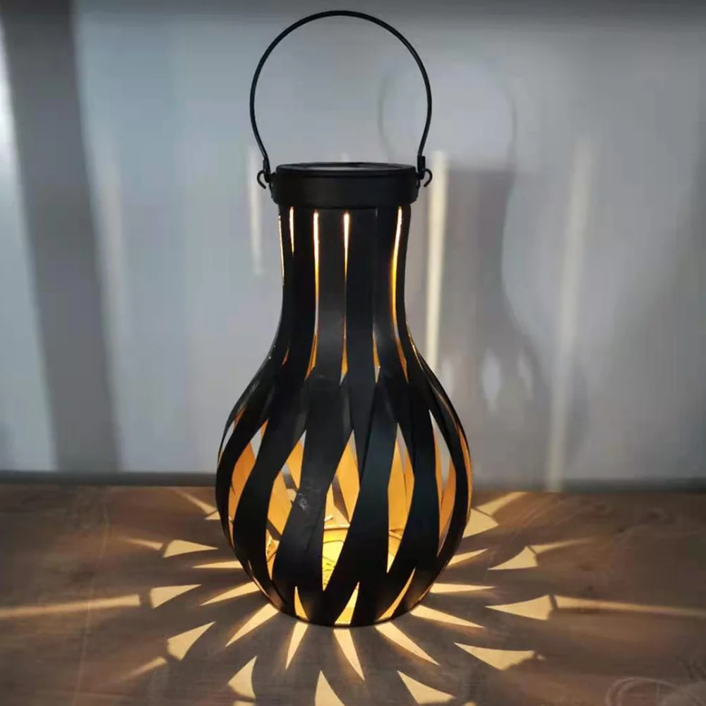 

Solar Portable Lantern Hollow-out Butterflies Projection Garden Landscape Light