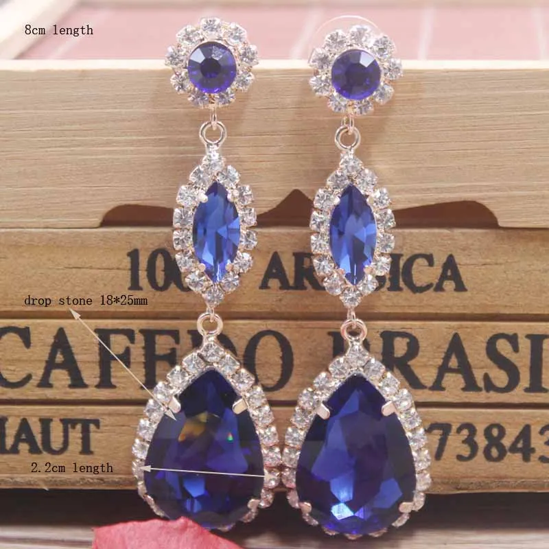 Новейшая розовая Золотая черная серьга со стразами длинные серьги с кисточками