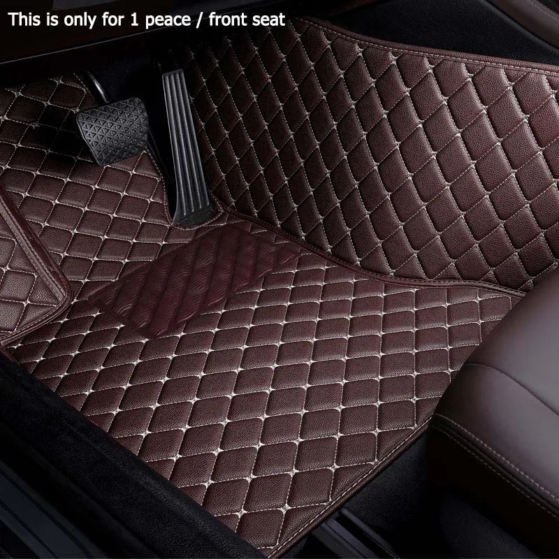 only 1 peace front Сделать изготовленный на заказ кожаный автомобильный коврик для Landrover Evoque RANGE ROVER велар(Land ROVER RANGE ROVER Discovery 3/4/5 freelander 2 Discovery Sport коврики для ног - Название цвета: only 1 peace front