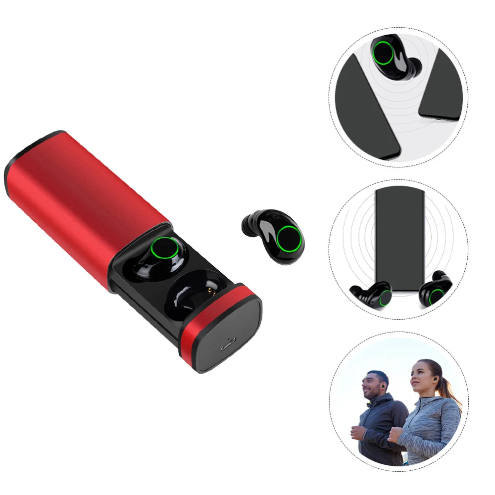 

1 Set of Wireless Connecting In-Ear Earphones Mini Compact Earphone Headset