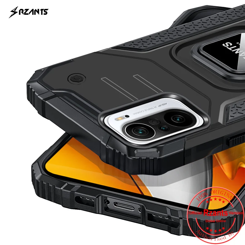 

Rzants For Xiaomi Poco F3 MI 11X Pro MI 11i Case Shockproof Magnetic [King Kong]Military Ring Stand Hard Back Cover Phone Casing