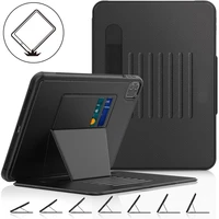 smart case for ipad pro 11 2020 cases auto sleepwake up protective cover with adjustable magnetic kickstand and pencil holder