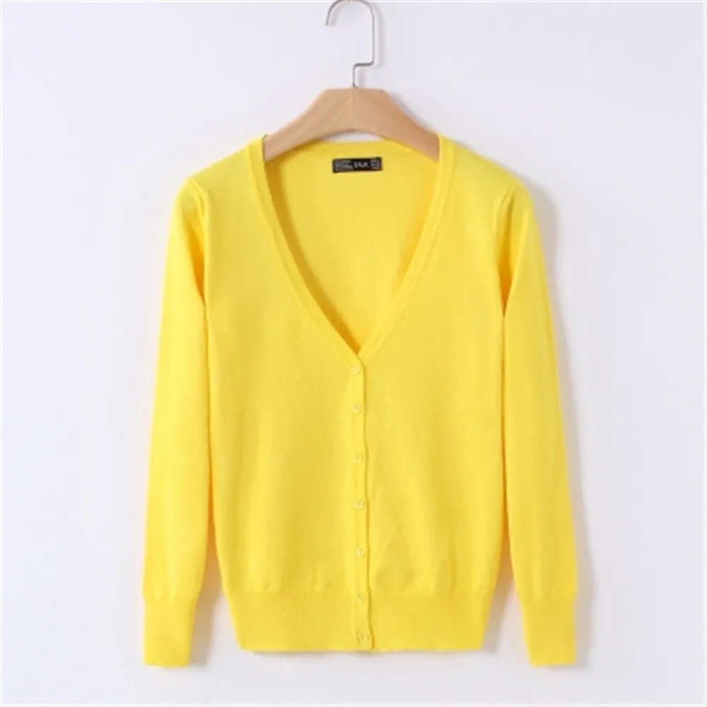 Fashion Sweater Knitted Cardigan Button Jacket 2020 Autumn V-neck Loose Large Size Long Sleeve Casual Tops For Women |