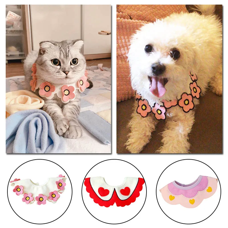 Регулируемый нагрудник-Бандана с мультяшным котом и собачкой водонепроницаемый