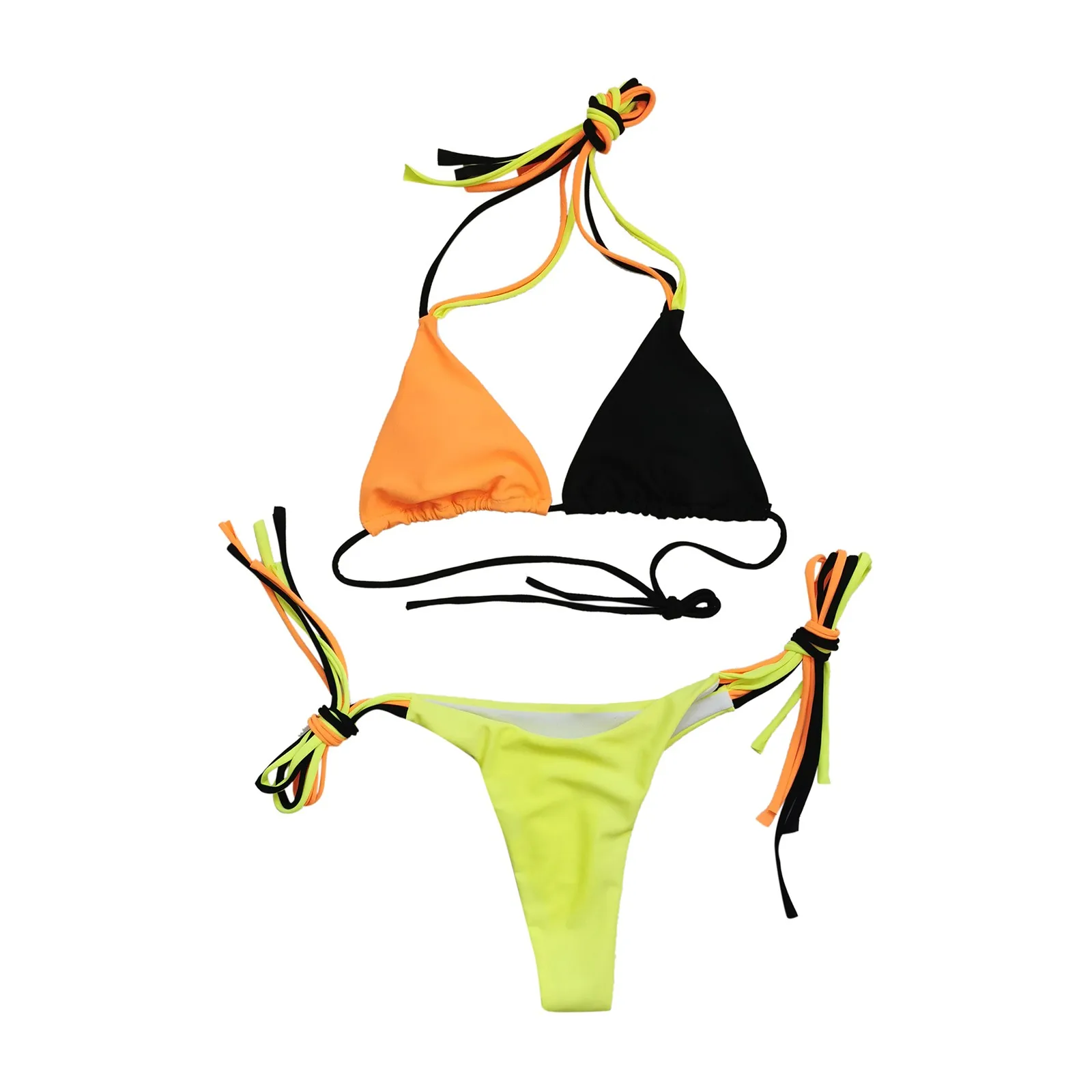 

Bikini 2020 Brazilian Women Bandeau Bandage Bikini Set Push-Up Brazilian Swimwear Beachwear Swimsuit Trajes De Ba O Mujer 2020