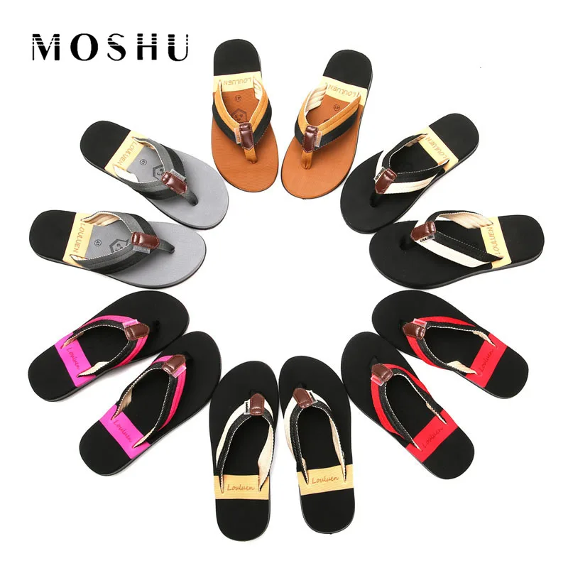 

Casual Men Slippers 2020 Summer Flip Flops Beach Sandals Mens Slides Male Flats Wholesale Dropshipping