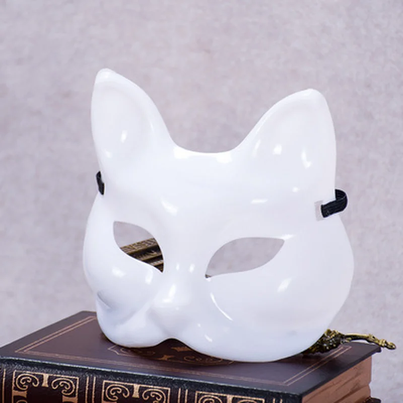 Fox Face Mask Cosplay Decoration DIY Handmade Costume Party Unpainted Sexy Women Masquerade Masks |