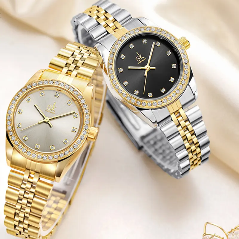 

K0156 Elegant Luxury Rhinestone Decoration 3ATM Waterproof Female Quartz Watch