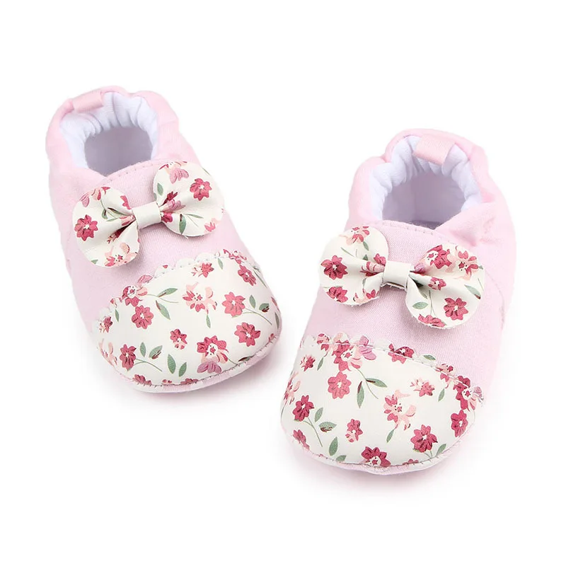 Ботинки для новорожденных мальчиков и девочек разноцветные милые хлопковые