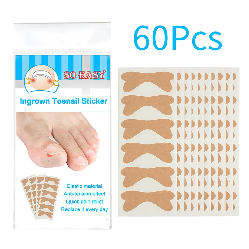 

Ingrown Toenail Correction Tool Toe Nail Treatment Elastic Patch Sticker Clip Paronychia Fixer Recover Pedicure Foot Care Tools