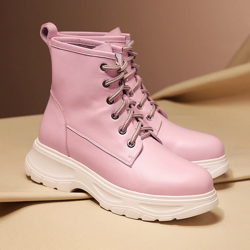 Сезон осень зима высокие кроссовки на платформе женская повседневная обувь из