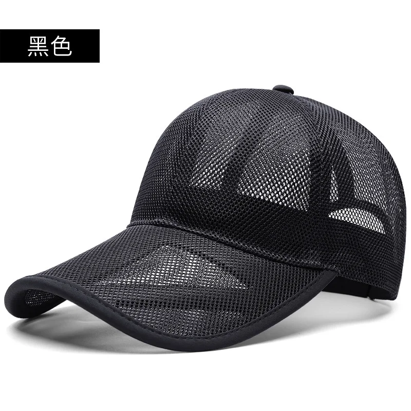 

Breathable Full Mesh Baseball Cap Summer Thin Big Head Adult Sun Cap Men Women Plus Size Trucker Hats 56-60cm 60-65cm