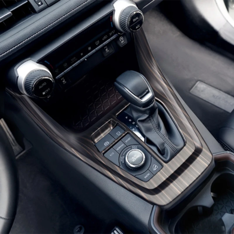 ABS Wood Grain Central Console Gear Shift Box Panel Cover Trim for Toyota RAV4 2019-2020 | Автомобили и мотоциклы