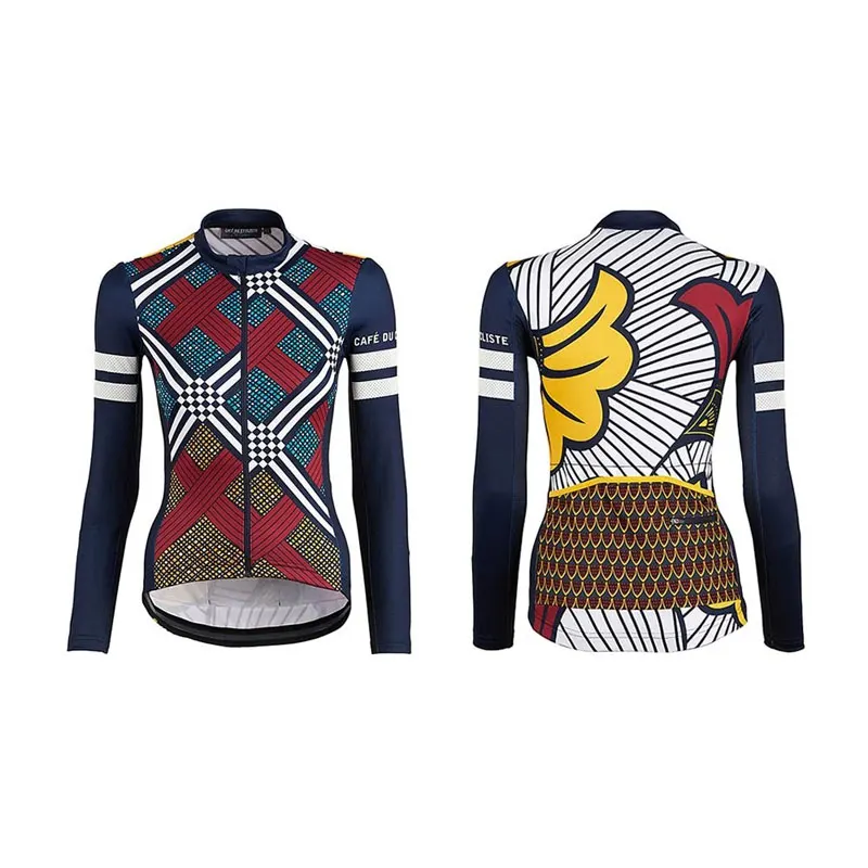 Women Jacket Winter Thermal Fleece Cycling Long Jersey Breathable Ropa Ciclismo Long Sleeve MTB Bike Clothes Outdoor Sports