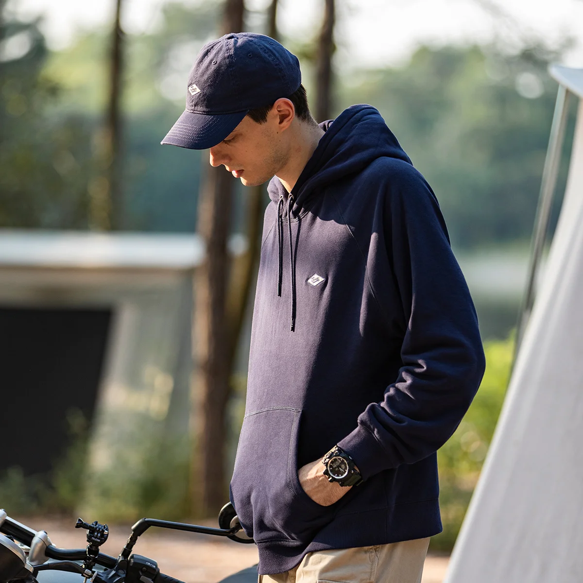 SIMWOOD 2023 осень зима новые теплые флисовые толстовки мужские с логотипом вышивка