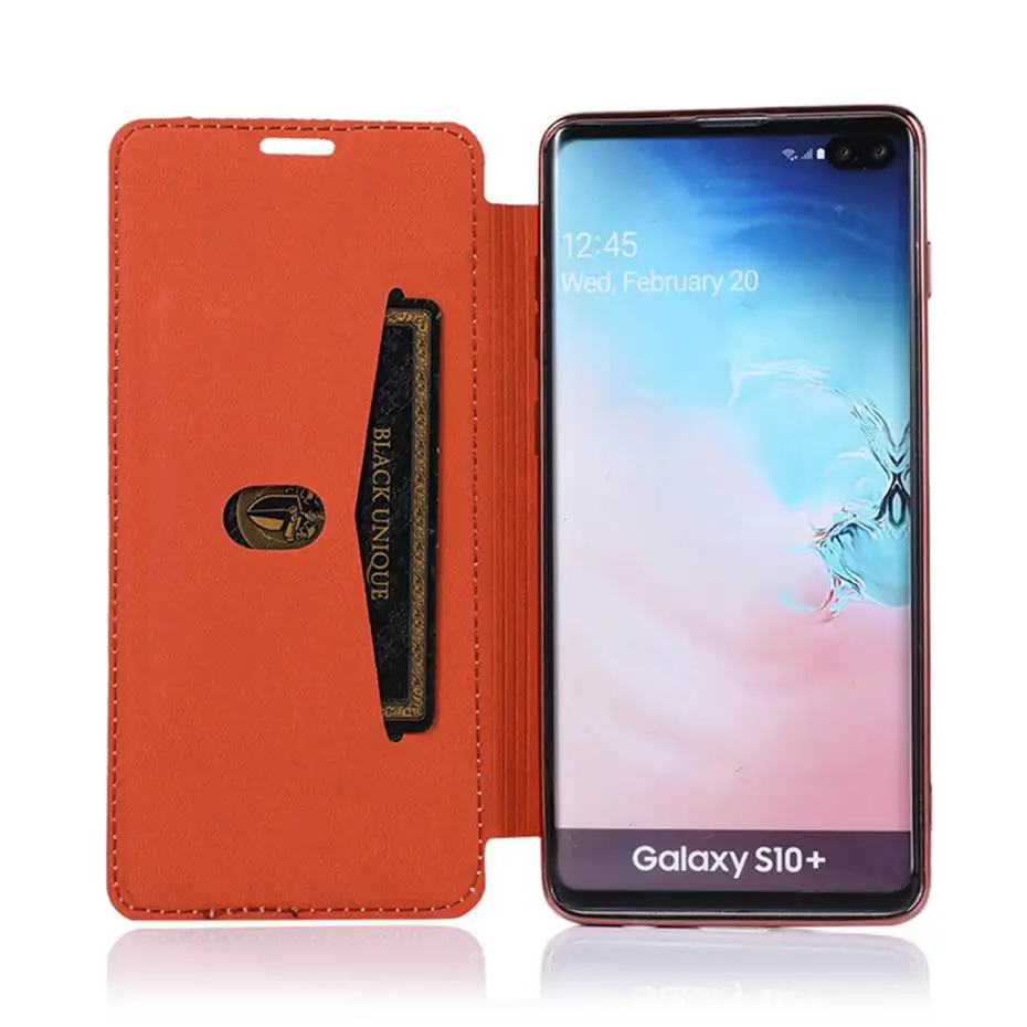 Покрытие флип чехол для samsung Galaxy S10 e S9 S8 Plus Note 10 9 8 Pro A10 A20 A30 A50 A70 телефона с Чехол